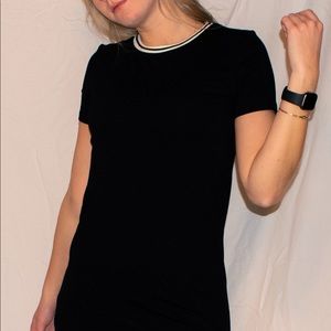 black t-shirt dress